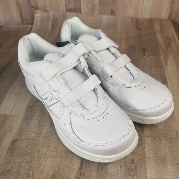 New Balance Men's 11.5 577 White Walking Shoes NEW White Leather - Picture 3 of 7